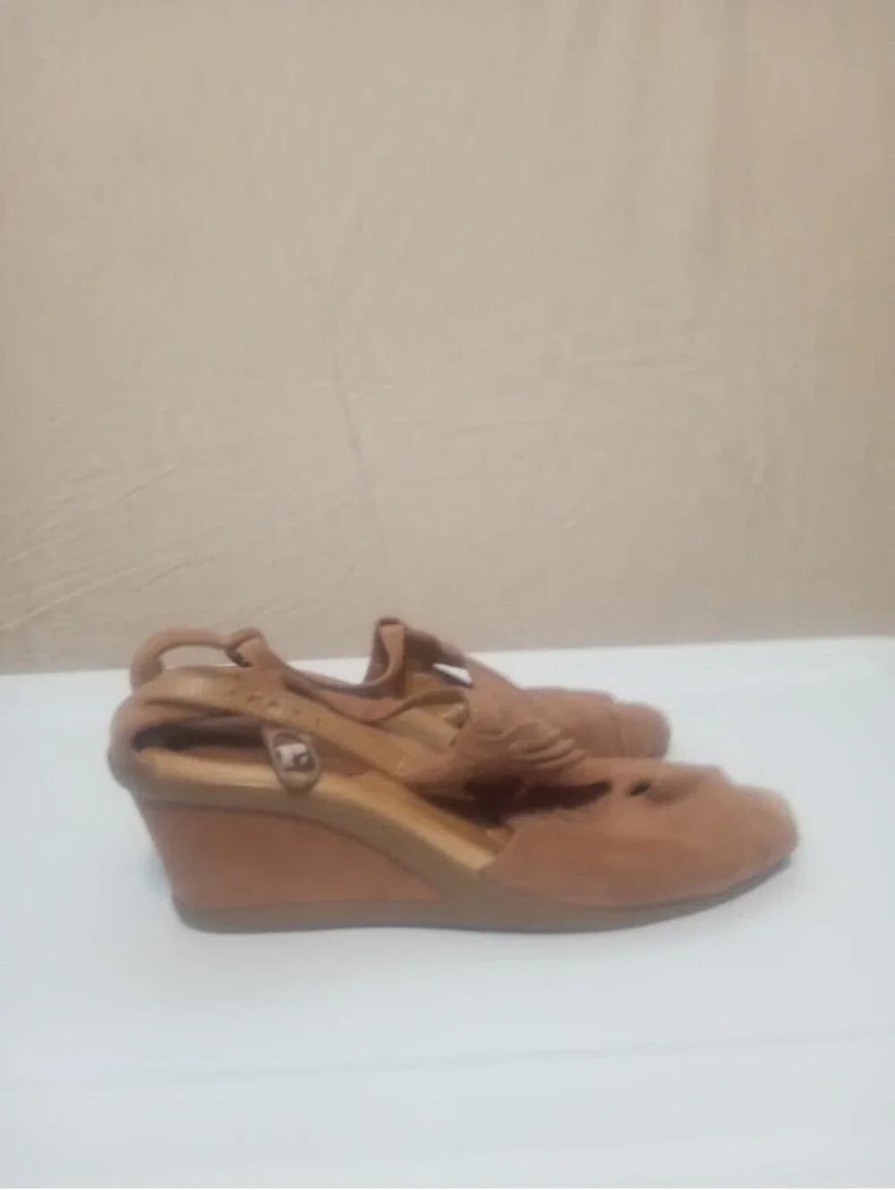 Brown Suede Wedge Sandals | Comfortable | Perfect for casual or summer wear